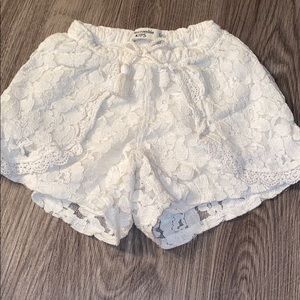 White  Abercrombie kids shorts